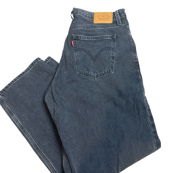 Levi Premium Women’s Dad Jean In Faded Black Size 31 - Picture 7 of 7